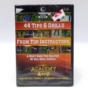 Golf Channel Academy A to Z Tips & Drills Top Instructors (DVD 2006) 2 Disc New